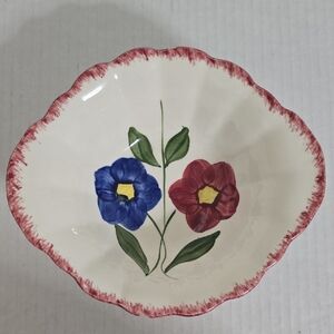 Vintage Unmarked Blue Ridge Pottery Bowl